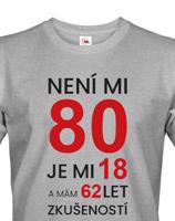 Pánské tričko k 80. narozeninám - ideální dárek k 80. narozeninám