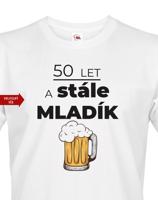 Pánské tričko k narozeninám - 50 let a stále mladík