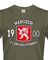 Pánské tričko k narozeninám - Narozen v Československu