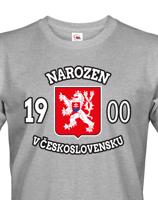 Pánské tričko k narozeninám - Narozen v Československu