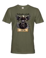 Pánské tričko k narozeninám pro motorkáře s volitelným věkem