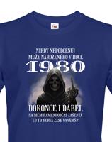 Pánské tričko k narozeninám s kostlivcem a volitelným věkem