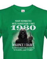 Pánské tričko k narozeninám s kostlivcem a volitelným věkem