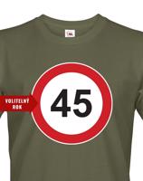 Pánské tričko k narozeninám se značkou a volitelným věkem