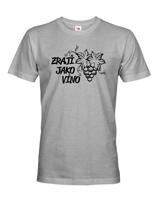 Pánské tričko k narozeninám Zraji jako víno - skvělý dárek