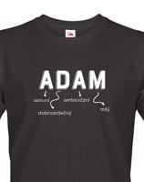 Pánské tričko k svátku s jménem Adam