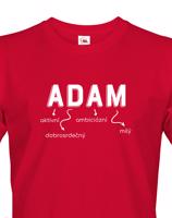 Pánské tričko k svátku s jménem Adam