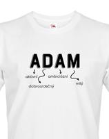 Pánské tričko k svátku s jménem Adam