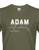 Pánské tričko k svátku s jménem Adam