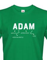 Pánské tričko k svátku s jménem Adam