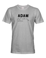 Pánské tričko k svátku s jménem Adam