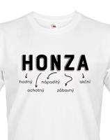 Pánské tričko k svátku s jménem Honza