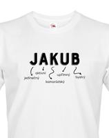 Pánské tričko k svátku s jménem  Jakub