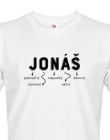 Pánské tričko k svátku s jménem Jonáš