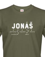 Pánské tričko k svátku s jménem Jonáš
