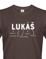 Pánské tričko k svátku s jménem Lukáš