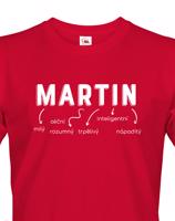 Pánské tričko k svátku s jménem Martin