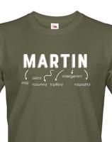 Pánské tričko k svátku s jménem Martin