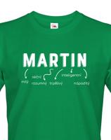 Pánské tričko k svátku s jménem Martin