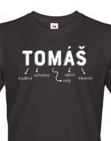 Pánské tričko k svátku s jménem Tomáš