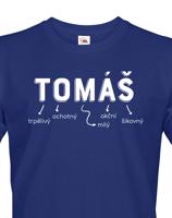 Pánské tričko k svátku s jménem Tomáš