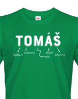 Pánské tričko k svátku s jménem Tomáš