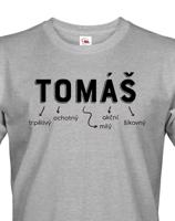 Pánské tričko k svátku s jménem Tomáš