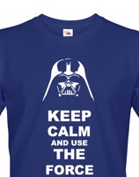 Pánské tričko Keep calm and use the force - triko s potiskem Star Wars