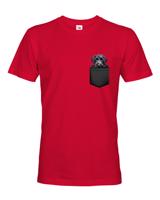 Pánské tričko Kerry blue teriér v kapsičce - kvalitní tisk a rychlé dodání