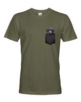 Pánské tričko Kerry blue teriér v kapsičce - kvalitní tisk a rychlé dodání