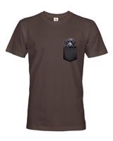 Pánské tričko Kerry blue teriér v kapsičce - kvalitní tisk a rychlé dodání