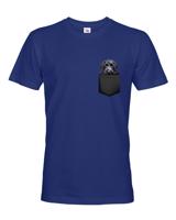 Pánské tričko Kerry blue teriér v kapsičce - kvalitní tisk a rychlé dodání