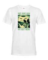 Pánské tričko Kočka a pes - vtipné tričko pro milovníky zvířat