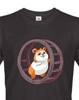 Pánské tričko Křeček v kolečku - vtipné pánské tričko