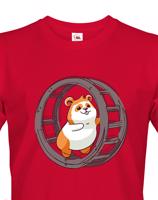 Pánské tričko Křeček v kolečku - vtipné pánské tričko