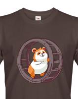 Pánské tričko Křeček v kolečku - vtipné pánské tričko