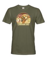 Pánské tričko Labrador dad - pánské tričko pro milovníky psů