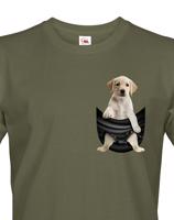 Pánské tričko Labrador v kapsičce - kvalitní tisk a rychlé dodání