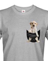 Pánské tričko Labrador v kapsičce - kvalitní tisk a rychlé dodání