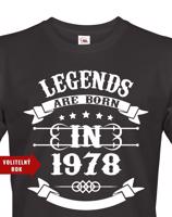 Pánské tričko Legend Are Born - ideální narozeninový dárek