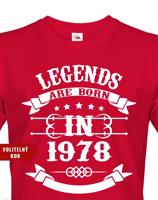 Pánské tričko Legend Are Born - ideální narozeninový dárek