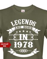 Pánské tričko Legend Are Born - ideální narozeninový dárek