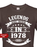 Pánské tričko Legend Are Born - ideální narozeninový dárek