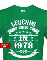 Pánské tričko Legend Are Born - ideální narozeninový dárek