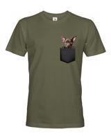 Pánské tričko Mexický naháč v kapsičce - kvalitní tisk a rychlé dodání