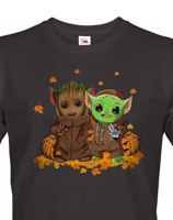 Pánské tričko Mistr Yoda a Groot - ideální pro každého fanouška