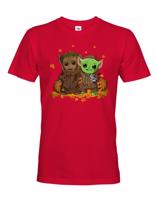 Pánské tričko Mistr Yoda a Groot - ideální pro každého fanouška
