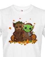 Pánské tričko Mistr Yoda a Groot - ideální pro každého fanouška