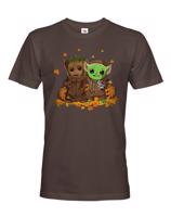 Pánské tričko Mistr Yoda a Groot - ideální pro každého fanouška