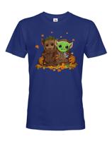 Pánské tričko Mistr Yoda a Groot - ideální pro každého fanouška